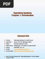 Operating Systems Chapter 1: Introduction