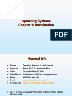 Operating Systems Chapter 1: Introduction