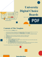 University Digital Choice Boards - by Slidesgo