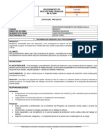 Procedimiento de Rescate para Trabajos en Altura Bodega de Materias Primas