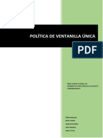 Políticas de Ventanilla Única