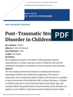 Post-Traumatic Stress Disorder in Children - Office of Justice Programs