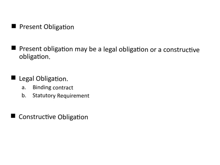 Understanding Present Obligations | PDF