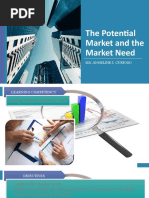 Lesson 2the Potential Market and The Market Need