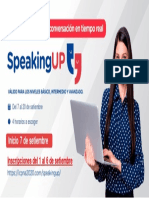 Speaking up Promotion - Sept 2021