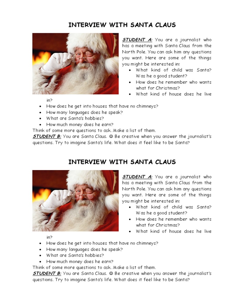 Interview With Santa Claus PDF