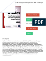 WinDev - Les Fondamentaux Du Développement d'Applications PDF - Télécharger, Lire