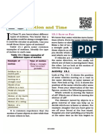 Motion and Time Physics Notes