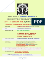 IIT Kharagpur Winter Course on Composite Materials