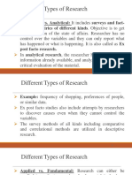 Different Types of Research