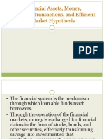 Financial Transactions & EMH