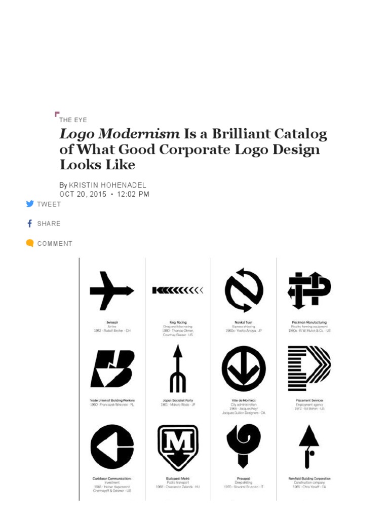 Logo Modernism: A Design Catalog | PDF