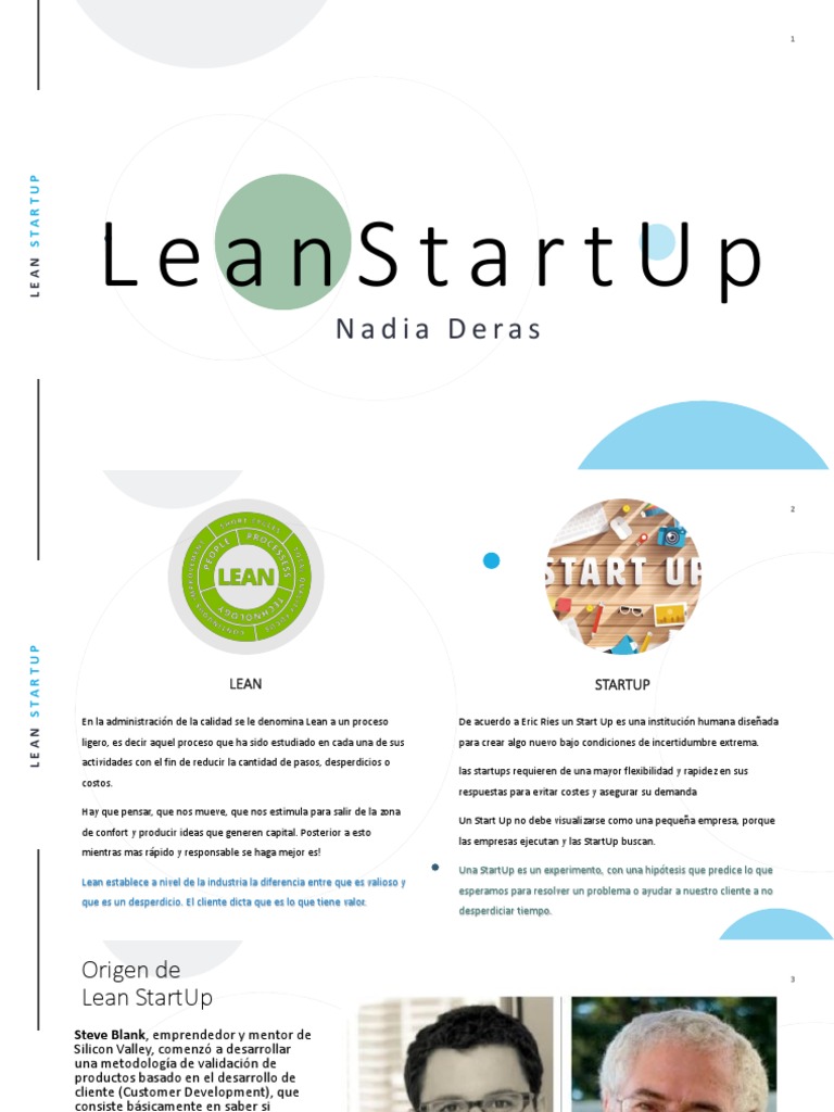 Lean Startup | PDF | Empresa de inicio | Pequeñas empresas y emprendedores