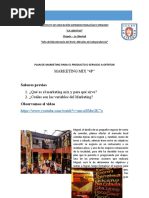 Elabora Un Plan de Marketing para El Producto o Servicio A Ofertar