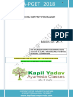Module-Agk: Classroom Contact Programme