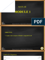 Math148 Matlab (Module 1)