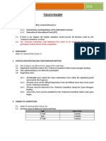 Touch Rugby: Isc Game Rules