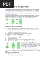 Types of Operating Systems