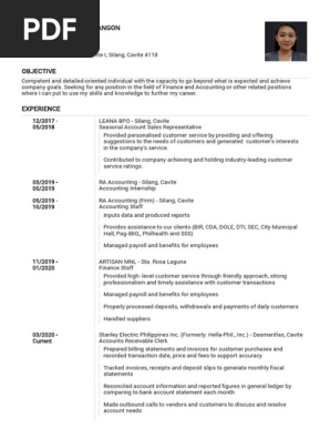 Professional cv