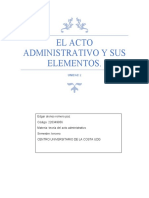 El Acto Administrativo y Sus Elementos