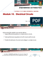 Module 10. Electrical Circuits: Engineering Mathematics