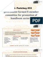 Niti-Parichay #33: Government Formed 8 Member Committee For Promotion of Handloom Sector