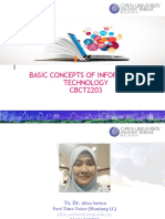 Basic Concepts of Information Technology CBCT2203
