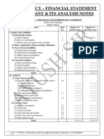 Financial Statement & Its Analysis