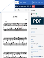 Mad World Sheet Music For Piano (Solo)