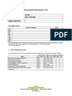 Functional Performance Test: FT: 15790 Item: Fan Coil Units ID: Area Served