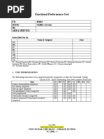 Functional Performance Test: FT: 15682 Item: Chiller System ID: Area Served