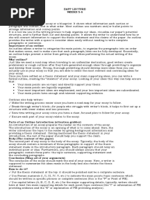Eapp Lecture WEEKS 5-6 Quarter 1 - Module 5: What Is An Outline?
