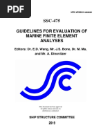 Guidelines For Evaluation of Marine Finite Element Analyses