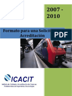 Formato para Una Solicitud de Acreditación