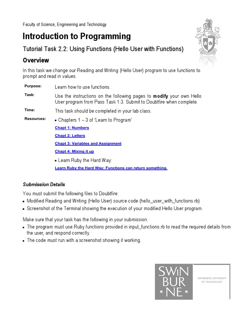 Hello User Program with Functions | PDF | Subroutine | Backup