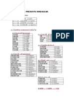 A1 Presente Irregular (Tabla) (Unidad 6)