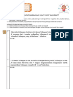 Mengurutkan Bilangan Bulat Positif dan Negatif