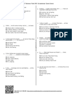 Present Tenses Test B1 Grammar Exercises