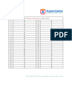 TOEFL Reading Answer Sheet