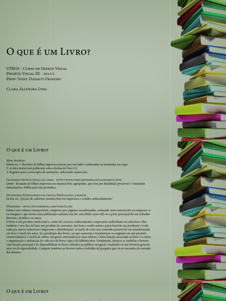 O Que É Um Livro? PDF Livros