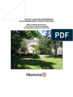Analyse de La Valeur Patrimoniale Maison Molson (1)