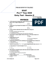 ECAT (Session II)