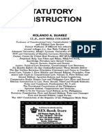 Statutory Construction by Rolando Suarez