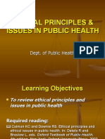 Ethical Principles in Public Health