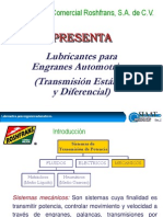 Lubricantes para engranes automotrices: tipos de engranes y clasificación de viscosidad SAE J306