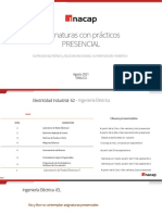 asignaturas presencial_primavera2021 Electricidad_Automatización _Robotica