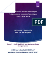 ISPT - Psicologia y Educacion - Matrices de aprendizaje - López, Mansilla