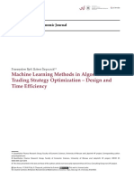 Machine Learning Methods in Algorithmic Trading ST