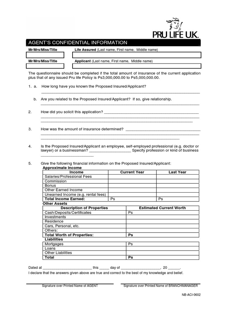 9 Agents Confidential Info Ver.1 PDF Insurance Business