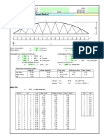 Truss Analysis Using Finite Element Method: Input Data & Design Summary